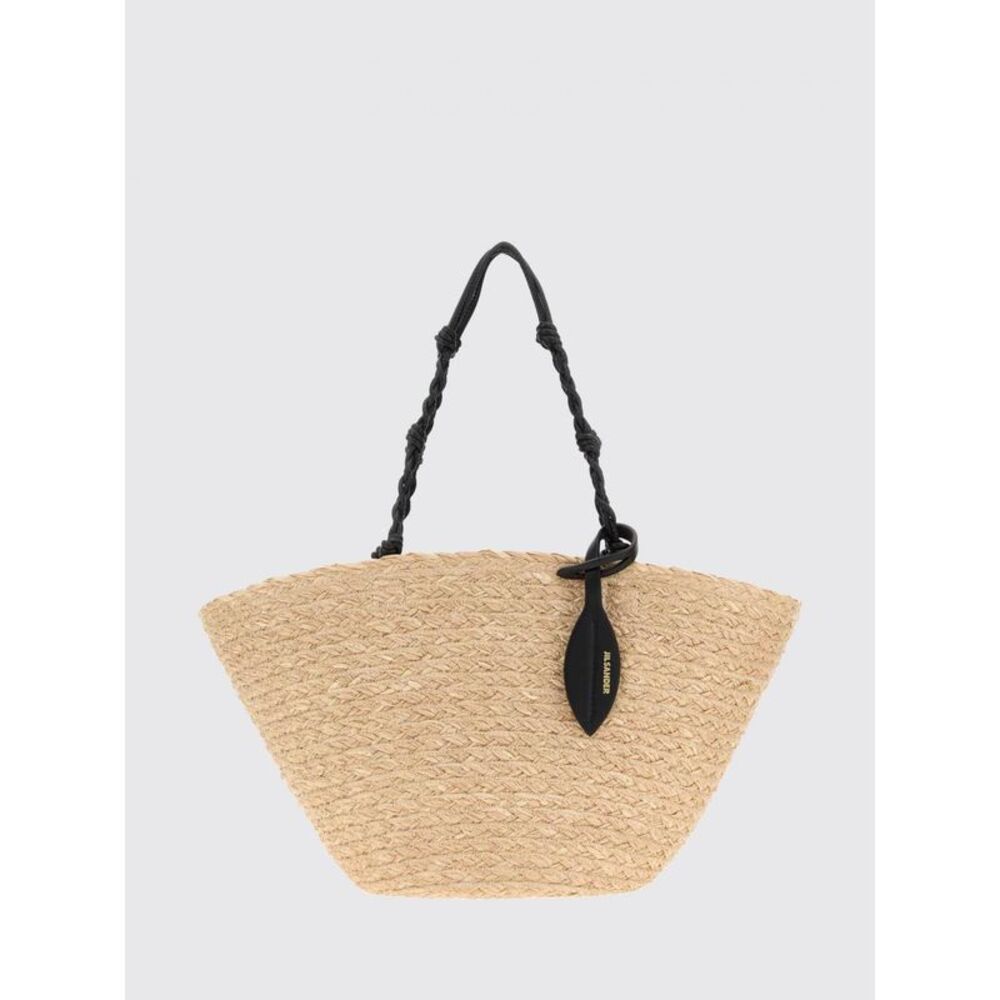 Jil Sander Women Jil Sander Small Tangle Raffia Tote Bag With Braided Handle